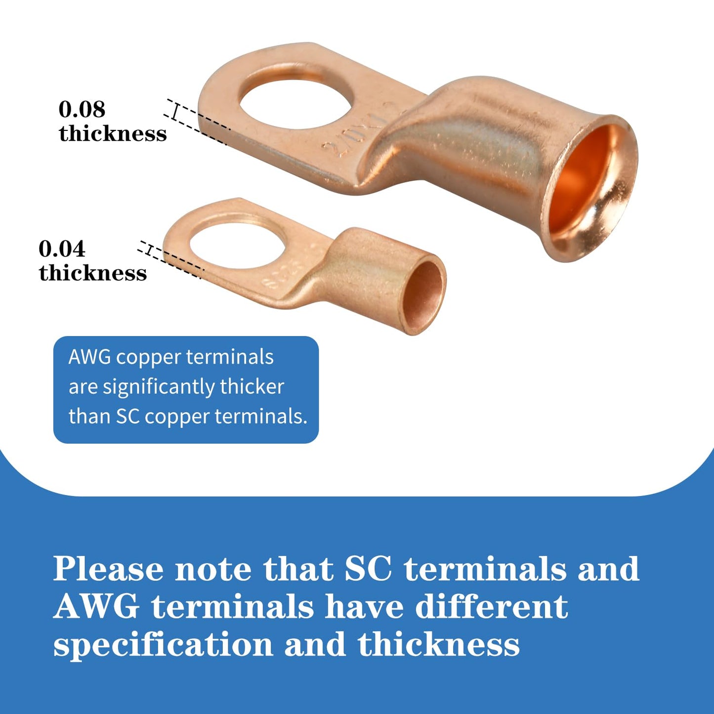 Cable Lug Crimping Tool with 170pcs Copper Wire Lugs, Wire Crimping Tool for AWG 10-1/0 Electrical Lug Crimper, with Cable Cutter, 210pcs Dual Wall Adhesive Heat Shrink Tubing