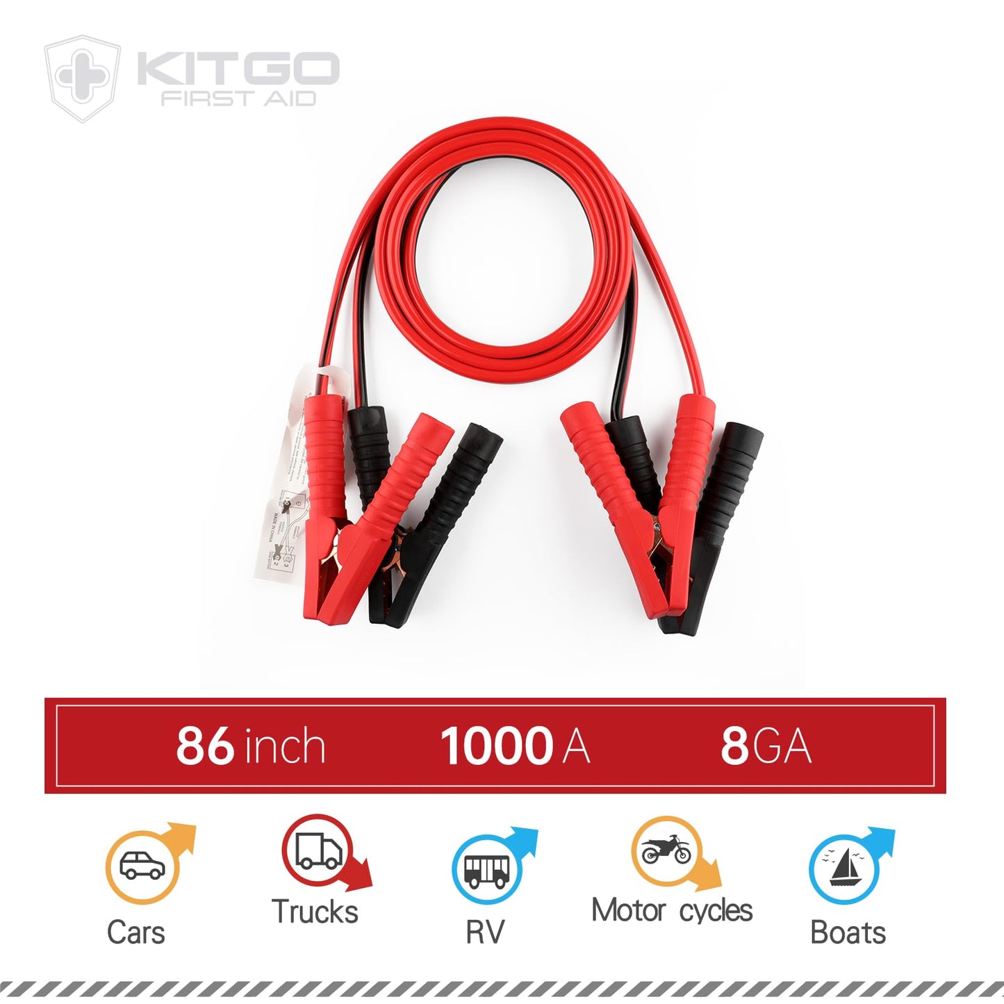 Car Emergency Kit (126 Piece)，Gift for Father Women Friend, Premium Roadside Assistance Essentials with Jumper Cables Tow Rope- Ideal Auto Road Safety Kit for Truck, RV