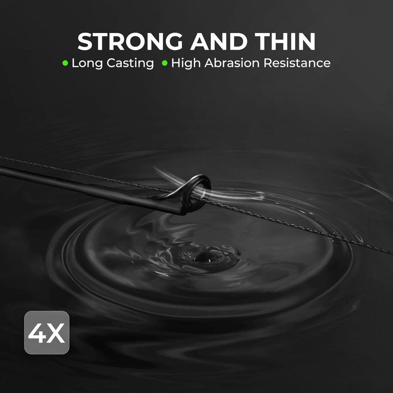 KastKing Superpower ColorShield Braided Fishing Line - 100% UHMWPE Fiber, Smooth & Strong, Near Zero Stretch | Colorfast 300 Yards