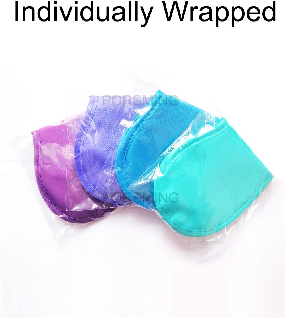 Eye Mask Sleep Masks Pack of 36 PorsMing Sleeping Mask Blindfold Eye Cover Team Building Games Party with Nose Pad and Adjustable Strap for Women Men Kids 4 Layers Colors (18 Color 36 Pieces)