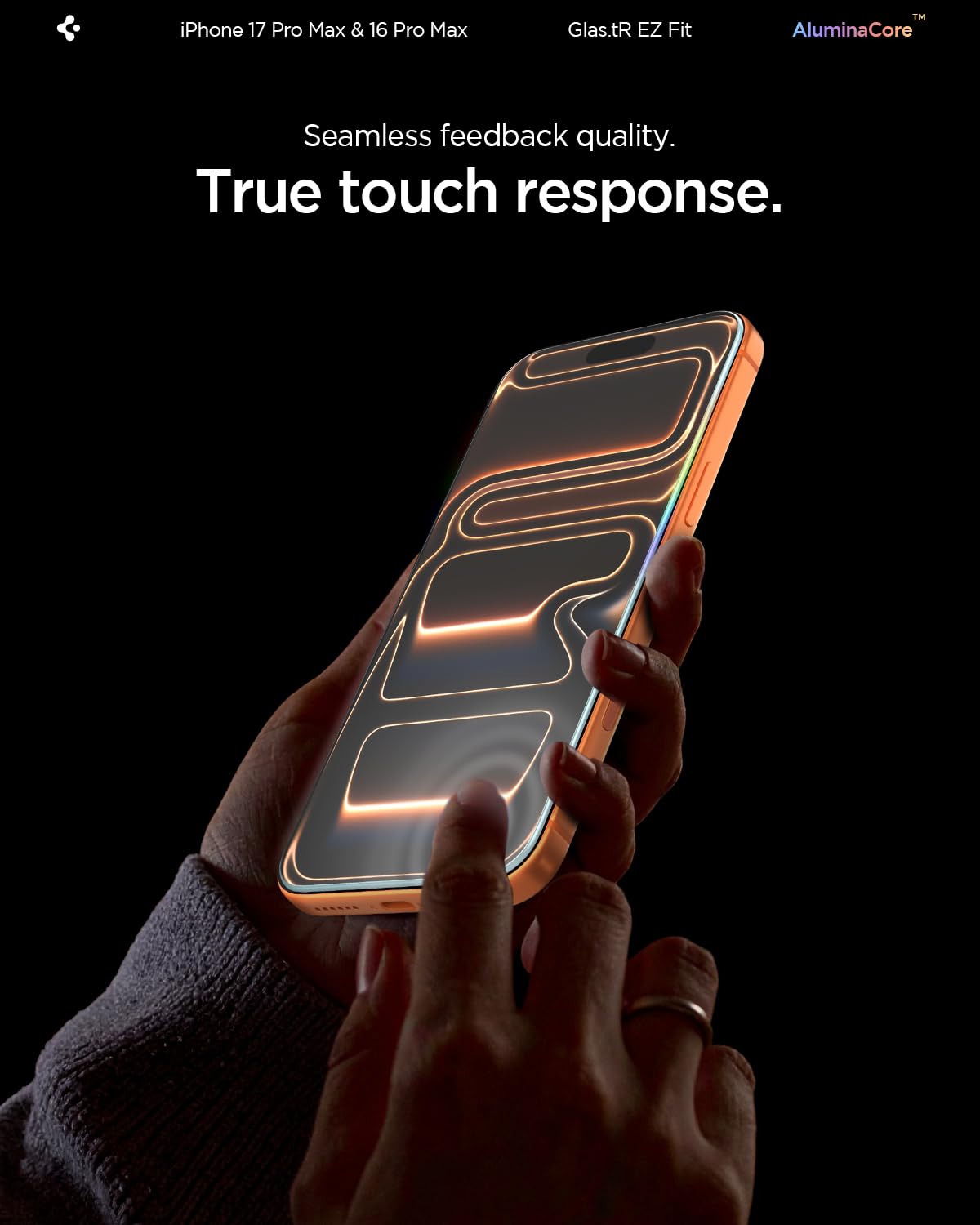 Spigen Glas.tR EZ Fit Tempered Glass Screen Protector for iPhone 17 Pro Max, iPhone 16 Pro Max - 2 Pack