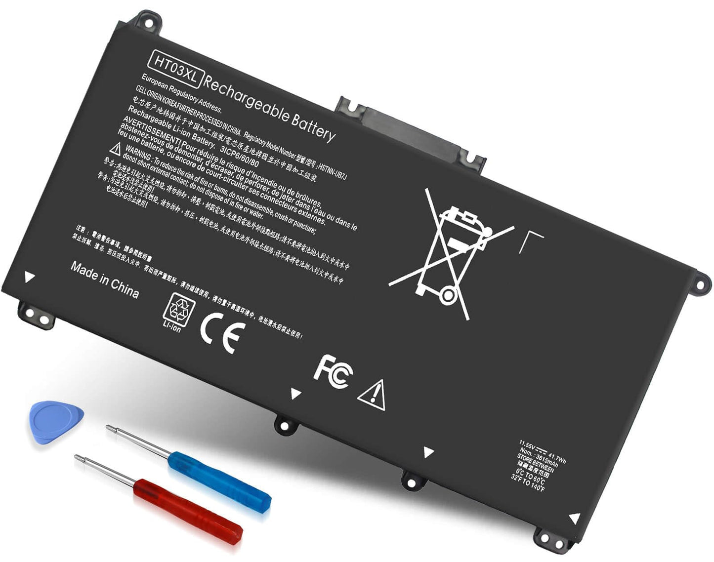 HT03XL L11119-855 Laptop Battery for HP Pavilion 14-CE 14-CF 14-DF 15-CS 15-DA 15-DB 15-DW 17-by 17-CA Series 15-CS0053CL 15-DW0033NR 15-DA0014DX L11421-542 L11421-2C2 HSTNN-UB7J HSTNN-DB8R HT03041XL