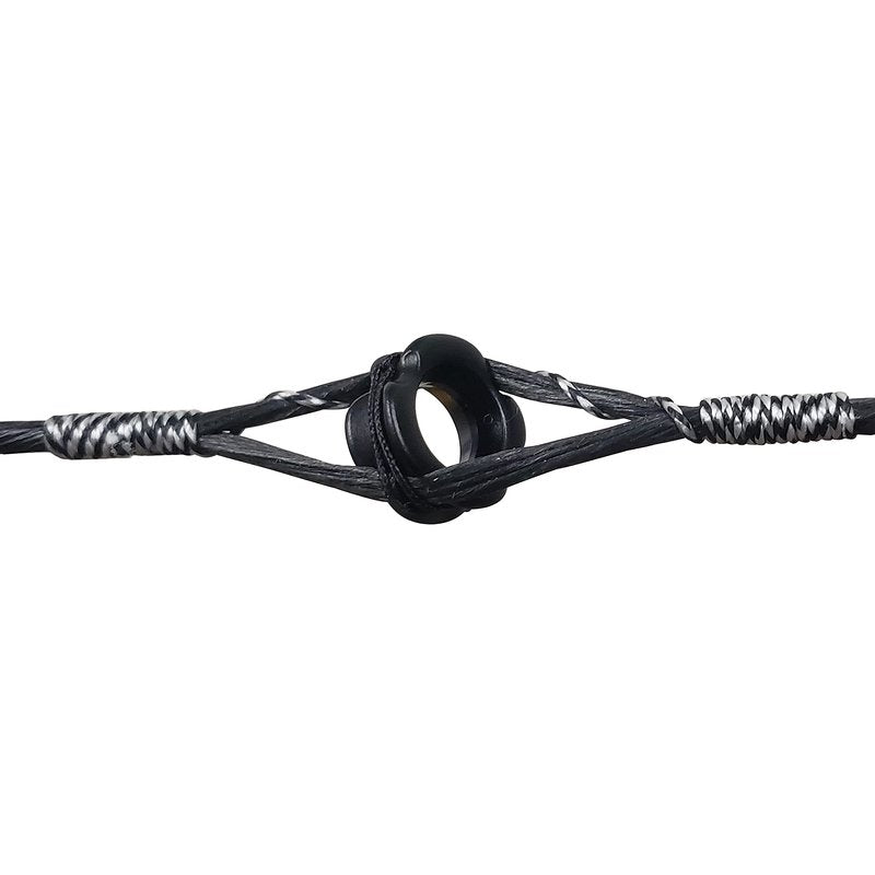 Southland Archery Supply SAS Aluminum Peep Sight for Archery Compound Bow - 2/Pack (Black, 1/8 in)