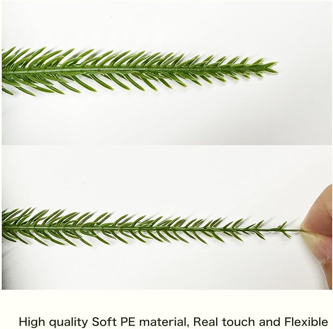 Christmas Wreaths for Front Door 30 Inch Norfolk Pine Wreath for All Seasons Artificial Green Wreath Holiday Decoration for Indoor Outdoor Home Decor