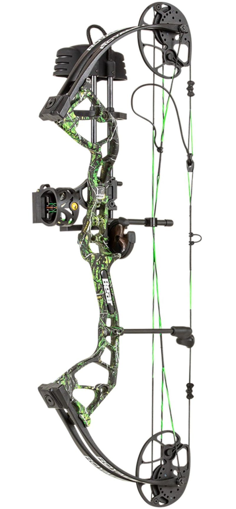 Bear Archery Royale RTH Compound Bow, Ready-to-Hunt Package, Right Handed Archers, 27" Bow, Adjustable Draw Weight 5-50lbs, Adjustable Draw Length 12"-27", Toxic