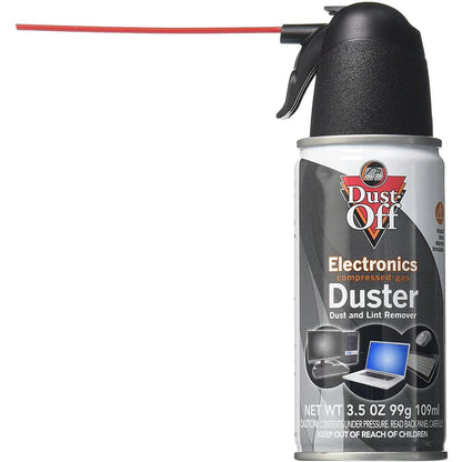 Falcon Dust, Off Compressed Gas (152a) Disposable Cleaning Duster, 1, Count, 3.5 oz Can (DPSJB),Black