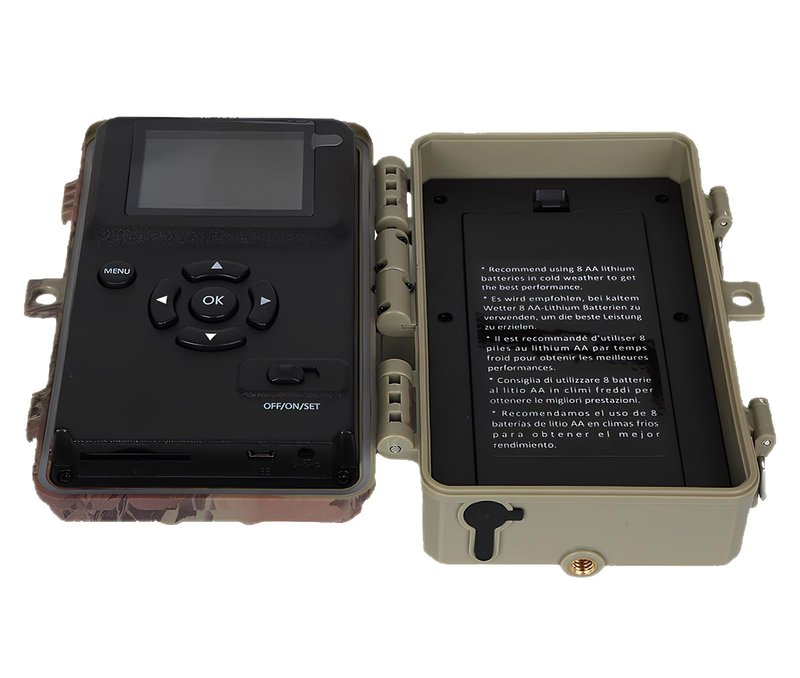 64MP 1296P Trail Camera, 0.1s Trigger 120° Wide Angle Game Camera, Outdoor No-Glow Infrared Trail Cam with Night Vision Motion Activated IP66 Waterproof for Hunting Wildlife Deer Monitoring Security