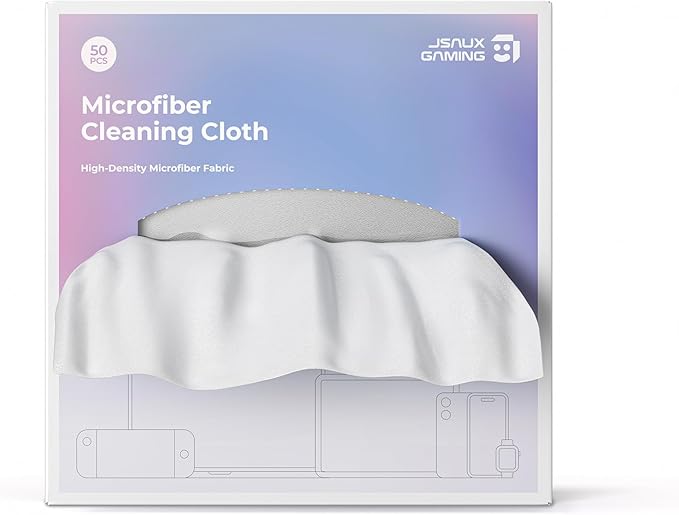 JSAUX 50 Pack Microfiber Cleaning Cloth,