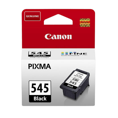 Canon Ink - PG-545 Genuine Black Printer Ink Cartridge - Prints Up to 180 A4 Pages (1 x Cartridge)