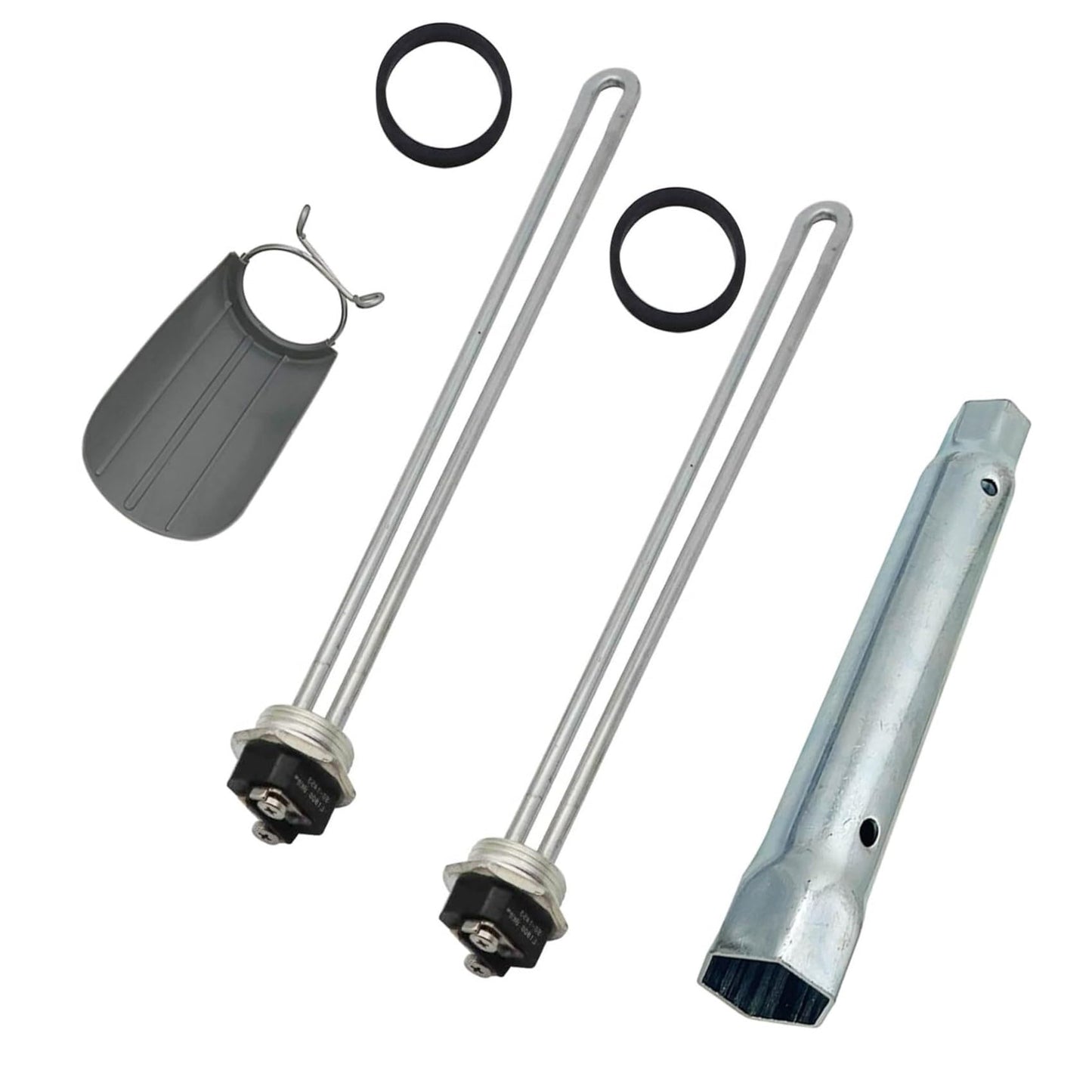 DROMIX Water Heater Elements, 2 PCs Pack 4500W/240V, the Pack Including Element Wrench and Quick Change Tool, Fits Most Models of Dual Element Eletrical Water Heaters