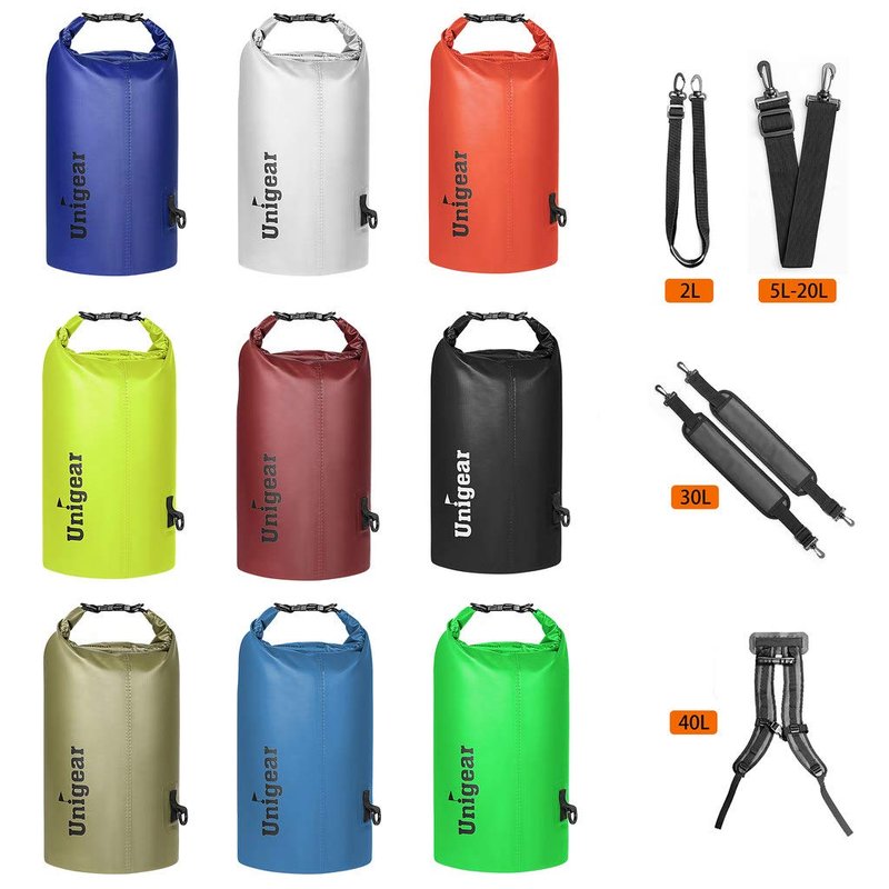 5L/10L/20L/30L/40L 600D Dry Bag Sack, Waterproof Floating Dry Gear Bags for Boating, Kayaking, Fishing, Rafting, Swimming, Camping and Snowboarding (Yellow, 30L)