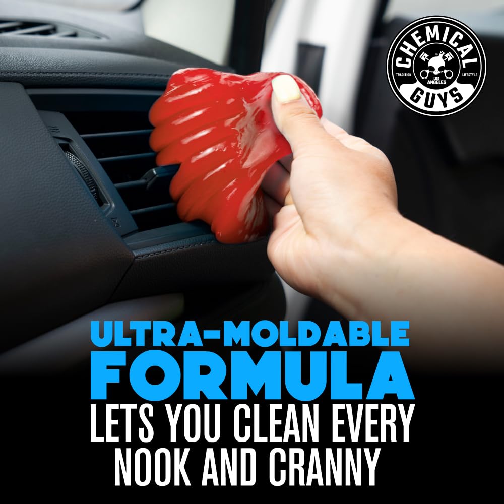 Chemical Guys Sticky Icky Car Cleaning Gel, Green Apple & Sweet Strawberry Scent - Detailing Kit, Car Dust Crevice Cleaner, Slime Auto Air Vent, Cleaning Putty for Keyboard Cleaner (2 Pack) - CJK1002