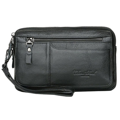 KPYWZER Leather Clutch Purse Wallet Men Wrist Bag, #00black, Business