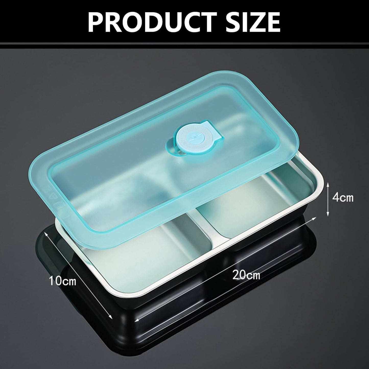 4PCS Reusable Snack Containers with Lids - Stainless Steel Bento Box - Stainless Steel Food Storage Containers - Dishwasher and Suitable for Kitchen Snacks Dips Take Out Travel and Outdoor Camping