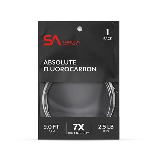 Scientific Anglers Absolute Fluorocarbon Trout Leader, 9ft - 5X