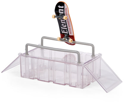 Tech Deck, Play and Display Transforming Ramp Set and Carrying Case with Exclusive Fingerboard, Kids Toy for Ages 6 and up