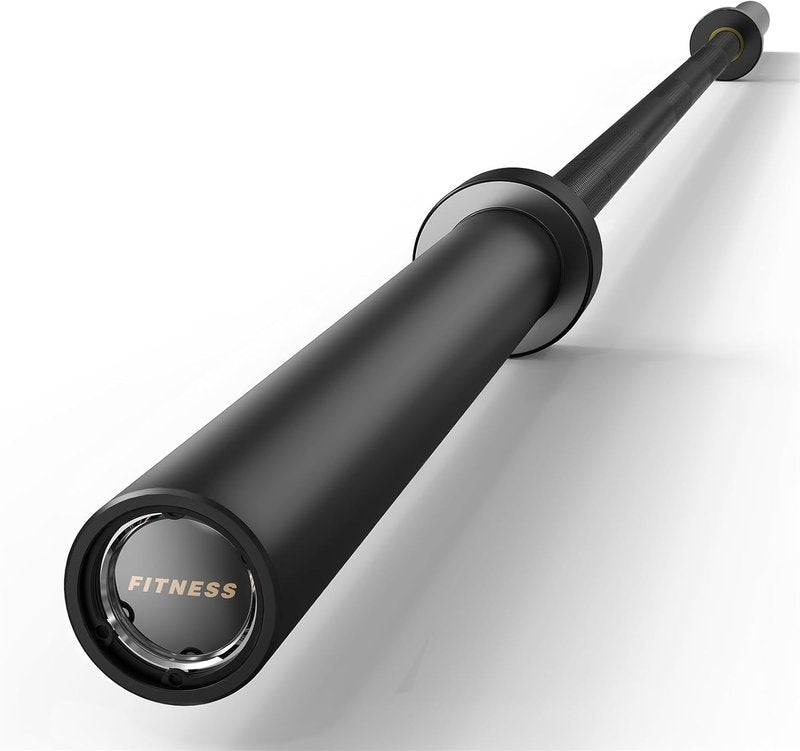 PAPABABE 7FT Olympic Barbell - 45 lb Weight Capacity | 1000-1500 lbs with Moderate Knurling for Squats, Curls, Deadlifts
