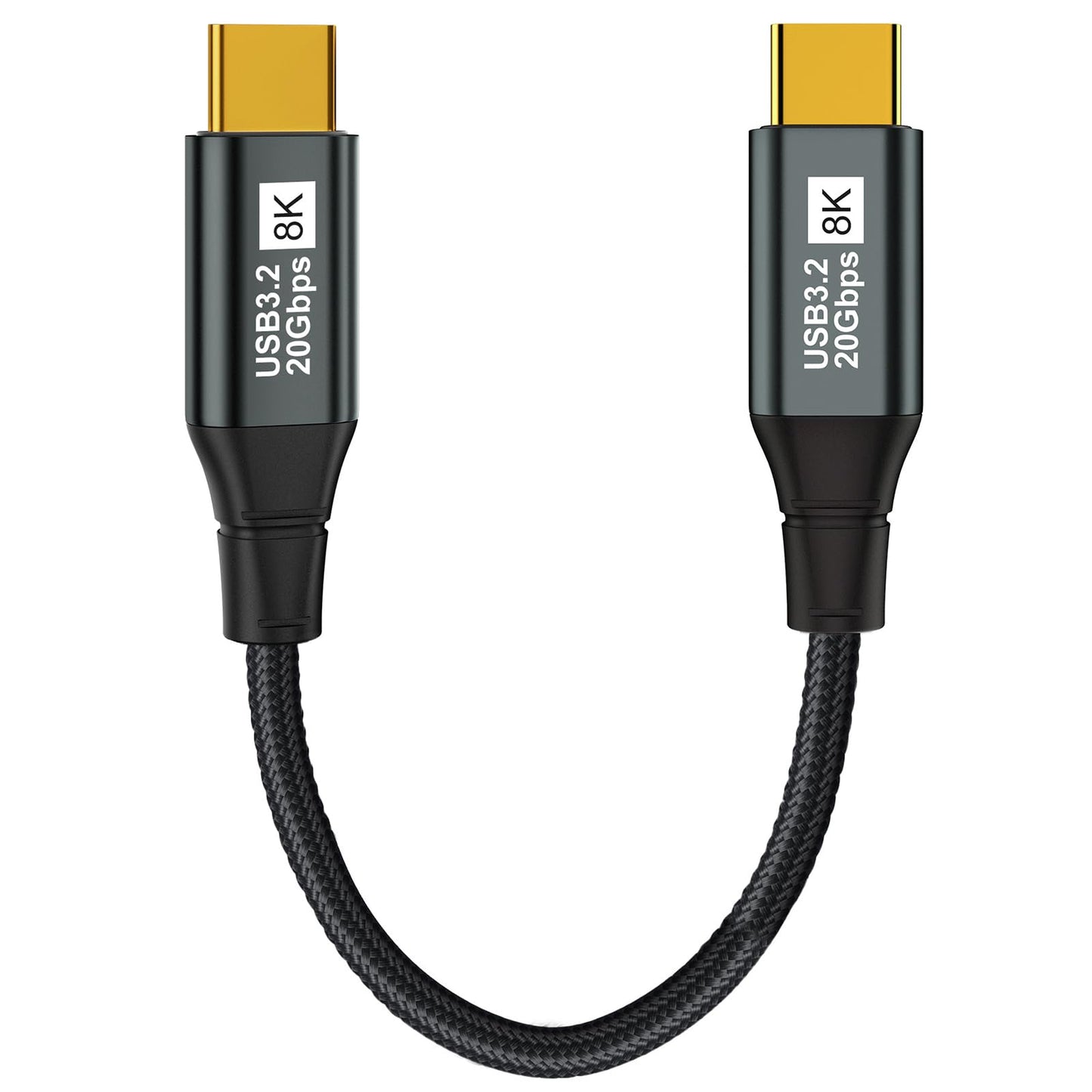 USB C Monitor Cable 10FT-8K@60Hz USB-C Video Cable-100W PD Fast Charging-USB 3.2 Gen 2 20Gbps Type-C Data Transfer, USBC to USBC Video Cable for iPhone 15/16 Plus Pro Max, MacBooks, iPad