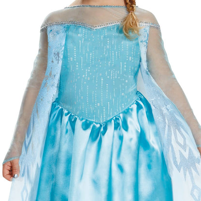 Elsa Toddler Classic Costume, Official Disney Frozen Halloween Costume, Size Medium (3T-4T)