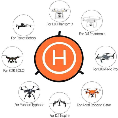 CYH Drone Landing Pad, Universal Waterproof Portable Foldable Landing Pads for RC Drones Helicopter, PVB Drones, DJI Mavic Pro, Antel Robotic, 3DR Solo, DJI Inspire, Antel Robotic X-star (55cm/22''