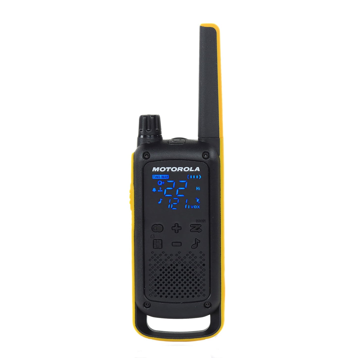 Motorola Solutions T470 Two-Way Radio Black W/Yellow Rechargeable Two Pack