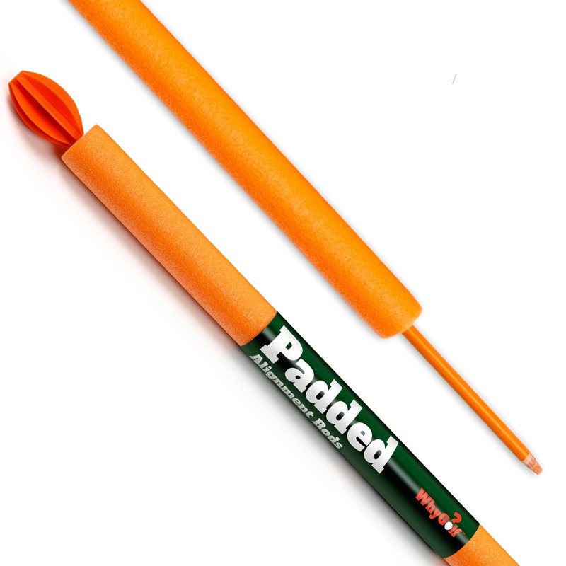 WHYGOLF Padded Golf Alignment Rods - Golf Alignment Sticks with Protective Padding, Create Golf Swing Trainer Angles Like Pro Trainers with Our Golf Training Tool