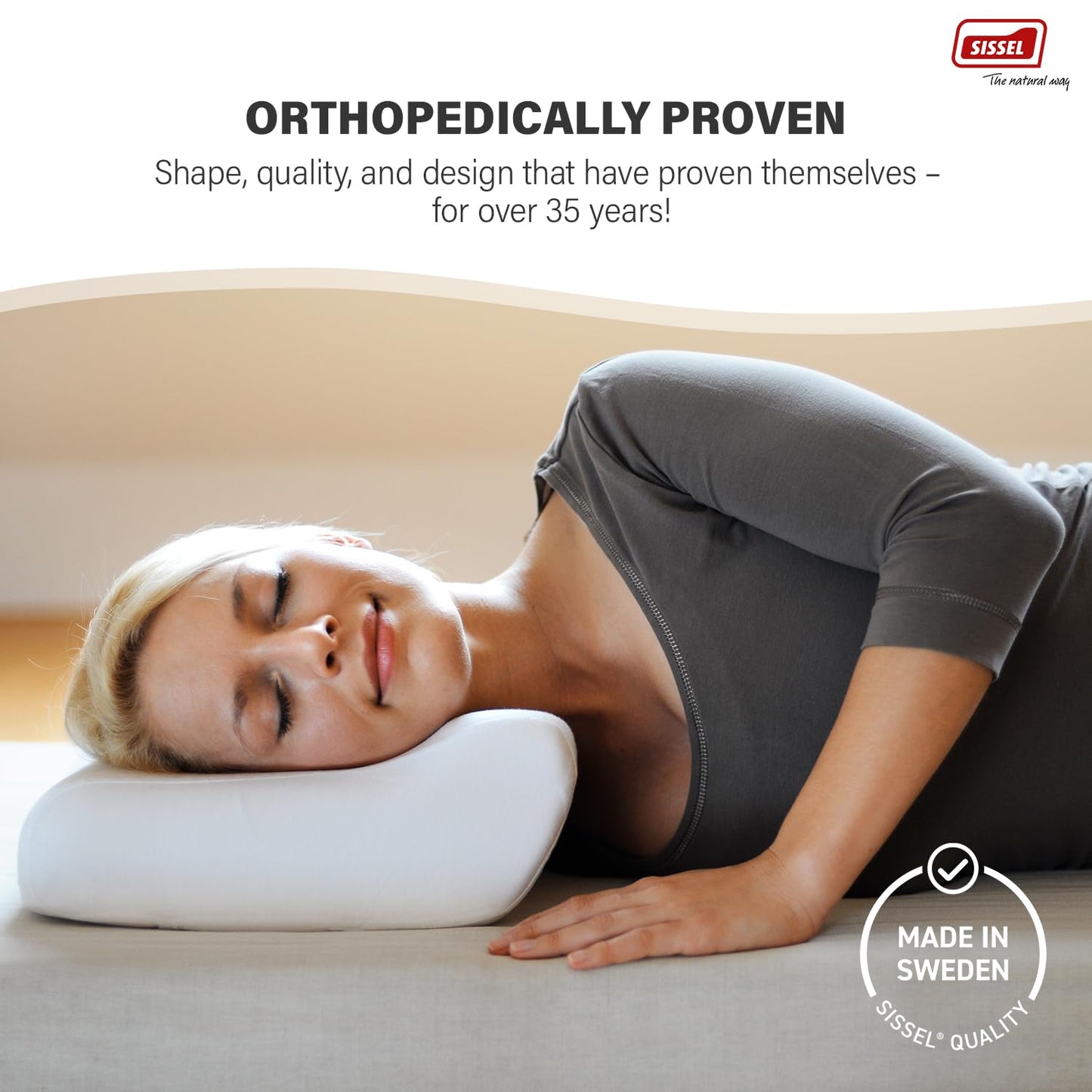 SISSEL ® Classic Medium Orthopaedic Neck Pillow | Soft & Gentle support
