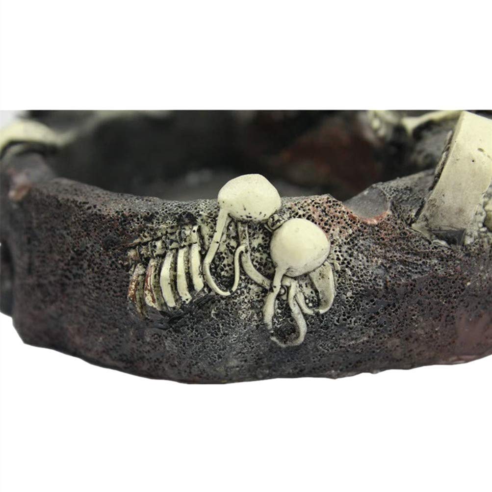 RUITASA Creative Skull Ashtray & Love Never Dies Skull Ashtray Fun Taste The Living Room Decoration For Smoking Room Decor Gifts for Smokers