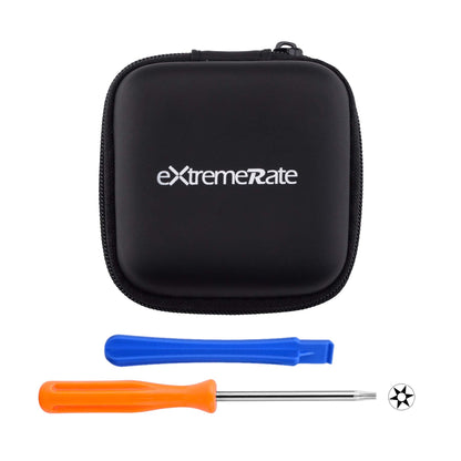 eXtremeRate ThumbsGear Interchangeable Thumbstick for Xbox Controller - Improve Comfort - Black 3 Height Domed & Concave Grips Ergonomic Adjustable Joystick for Xbox Seires X/S, for Xbox One S/X/Elite