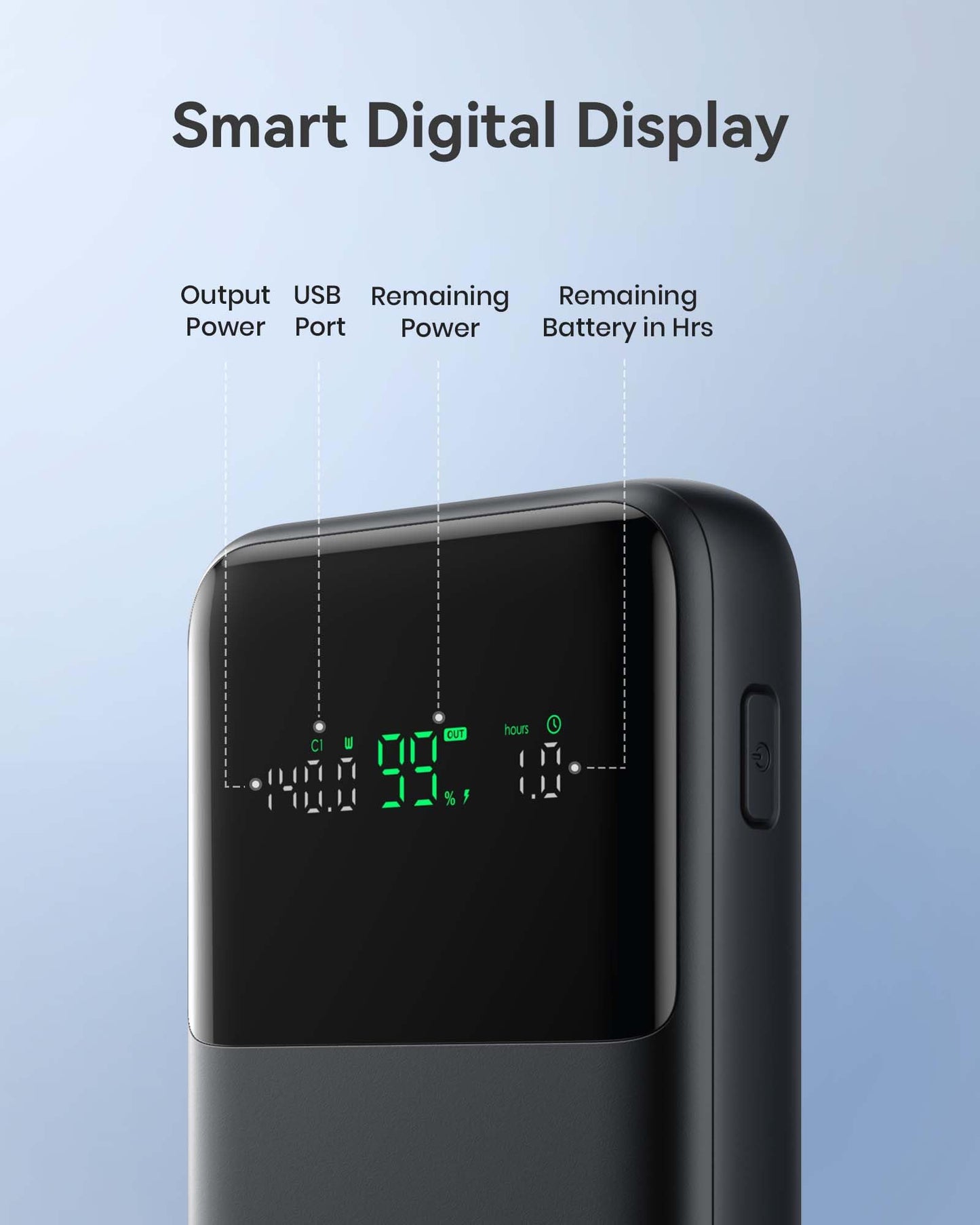 INIU 140W Power Bank, 27000mAh High Capacity Laptop Portable Charger, USB C in&Out Tablet Powerbank, Digital Display Phone Charger, Travel Charger Compatible with iPhone 17 16, iPad, MacBook, Laptop