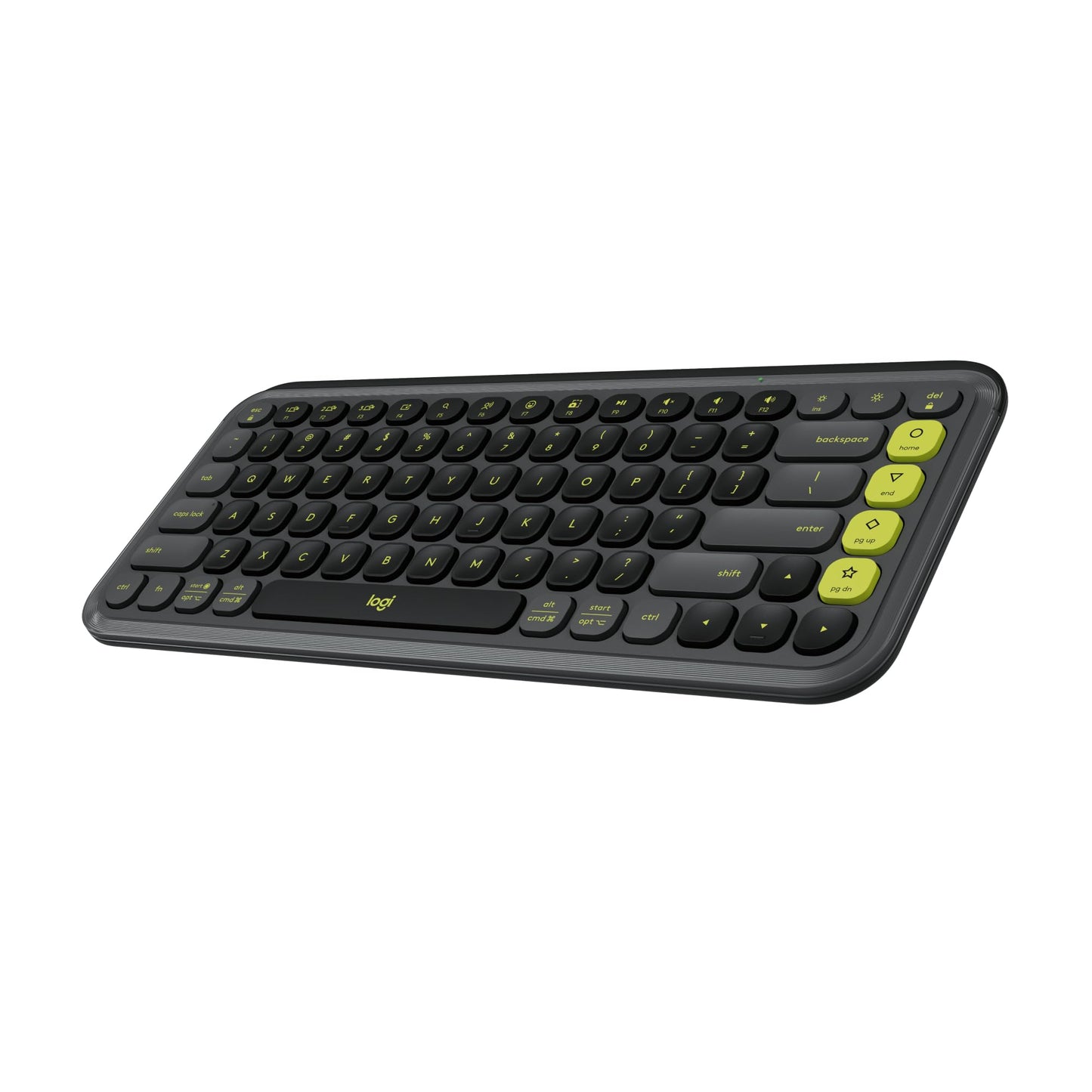 Logitech POP ICON Keys Wireless Bluetooth Keyboard, Comfortable Typing, Programmable Keys, Easy-Switch Between up to 3 Devices, for Laptop, Tablet, PC – Rose and Off-White