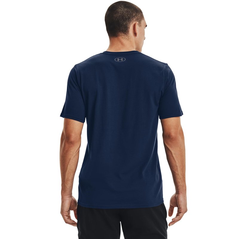Under Armour Men's UA Sportstyle Left Chest Short Sleeve Shirt LG Navy