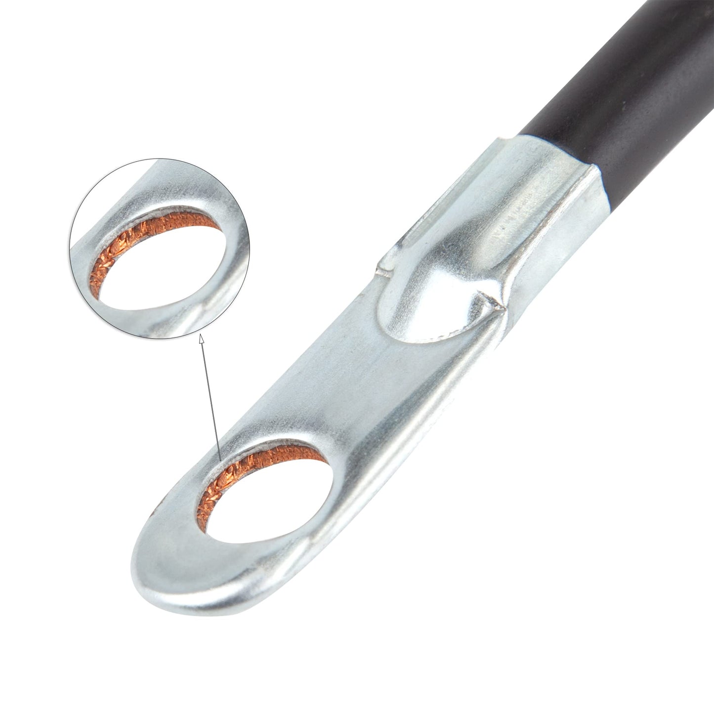 Cartman 4AWG 18-Inch Battery Inverter Cables Set, 4Gauge x 18" (1 Positive & 1 Negtive) for Car, Truck, RV, Solar