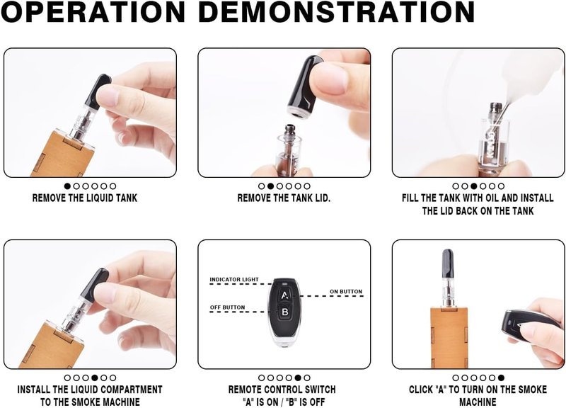 Mini Fog Machine - Handheld Smoke Machine for Cosplay, Photo Shoots & Parties | Stage Effects & Halloween