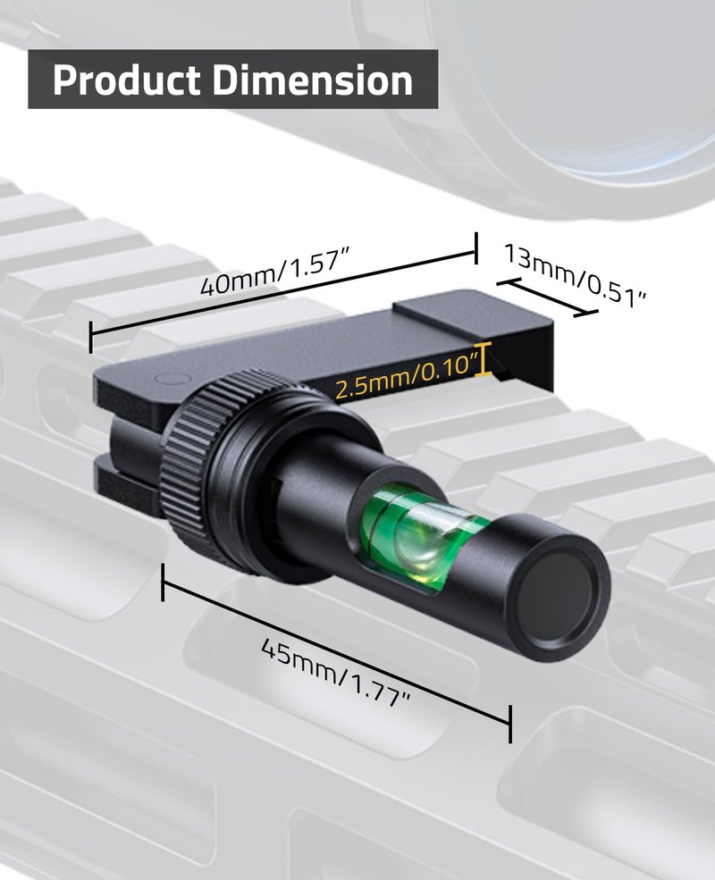 CVLIFE Fold Away Scope Leveling Kit - Precision Scope Leveling Tool with Picatinny Anti-Cant Bubble Level