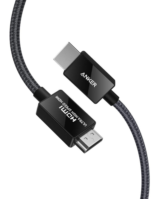 Anker HDMI 2.1 Cable 8K@60Hz, 6.6FT Ultra High Speed 4K@120Hz 48Gbps Ultra HD, HDMI Cable Support Dynamic HDR,eARC,Dolby Atmos,Compatible with PlayStation 5,Xbox Series X,Samsung TVs