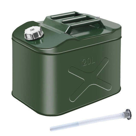 5 Gallon Metal Watering Can, Water Can with Removable Spout Square Design, Watering Can for Garden Flower Plants, Water Container Camping (20L）