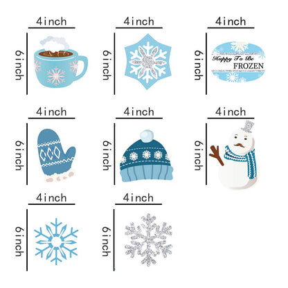Christmas Snowman,Snowflake,Winter,Snow Hanging Swirl Decorations for Festival,Party,Together,Celling,Classroom,Home,Office,Bedroom(30Ct)