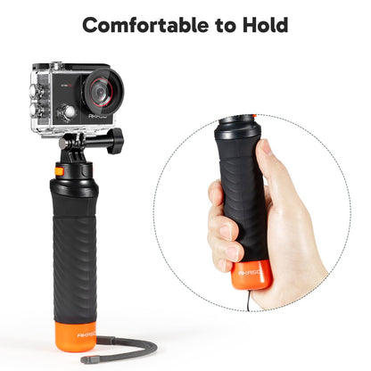 AKASO EK7000 Pro 4K30 Action Camera with Touch Screen EIS 131FT Waterproof Underwater Camera 5X Zoom Remote Control with Waterproof Floating Hand Grip Bundle and Carrying Case Accessories Kit Bundle