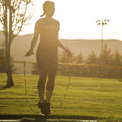 Elite SRS Beaded Jump Rope Adult For Fitness - Beaded Heavy Skipping Rope for Exercise - Unbreakable Long Handles and Shatterproof Beads - Designed for Beginners or Pros - Heavy Beaded Exercise Jump