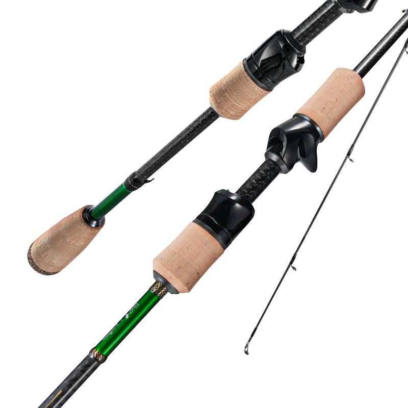 HANDING M1 BFS Rod 7' Ultralight Fishing Rod 2-Piece Ultralight Casting Rod for Trout Crappie Bluegill Yellow Perch Rock Bass Sunfish with Fast Action 30T+24T Carbon Fiber