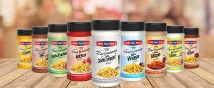 Gourmet Fries Seasonings Bottle, Salt and Vinegar, 12 Ounce