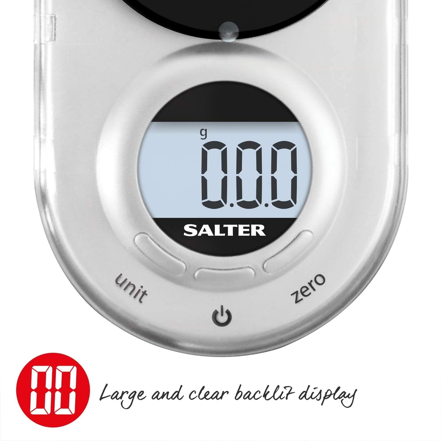 Salter 1260 SVDRA Precision Electronic Scale – Micro Pocket Digital Scales, 500g Capacity, In 0.05g Increments, Neat Storage, Large LCD Display, Compact, Discreet Design, For Jewellery, Spices, Coins