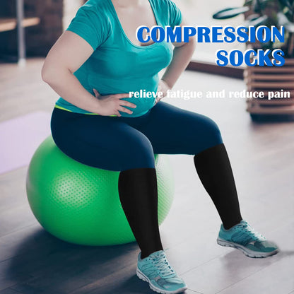 Aoliks 4 Pairs Copper Compression Socks for Women & Men 15-20 mmHg,Best Support for Nurses Running Hiking