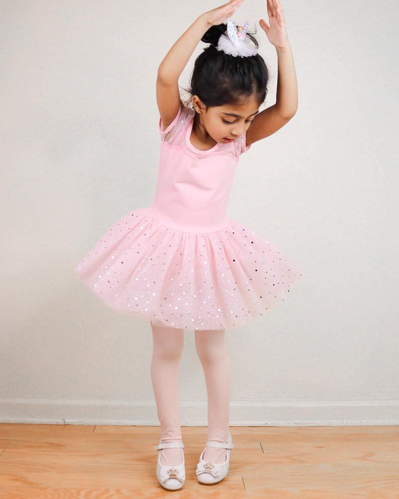 Stelle Girls' Ultra Soft Pro Dance Tight/Ballet Footed Tight(Toddler/Little Kid/Big Kid),2BP+WT,S