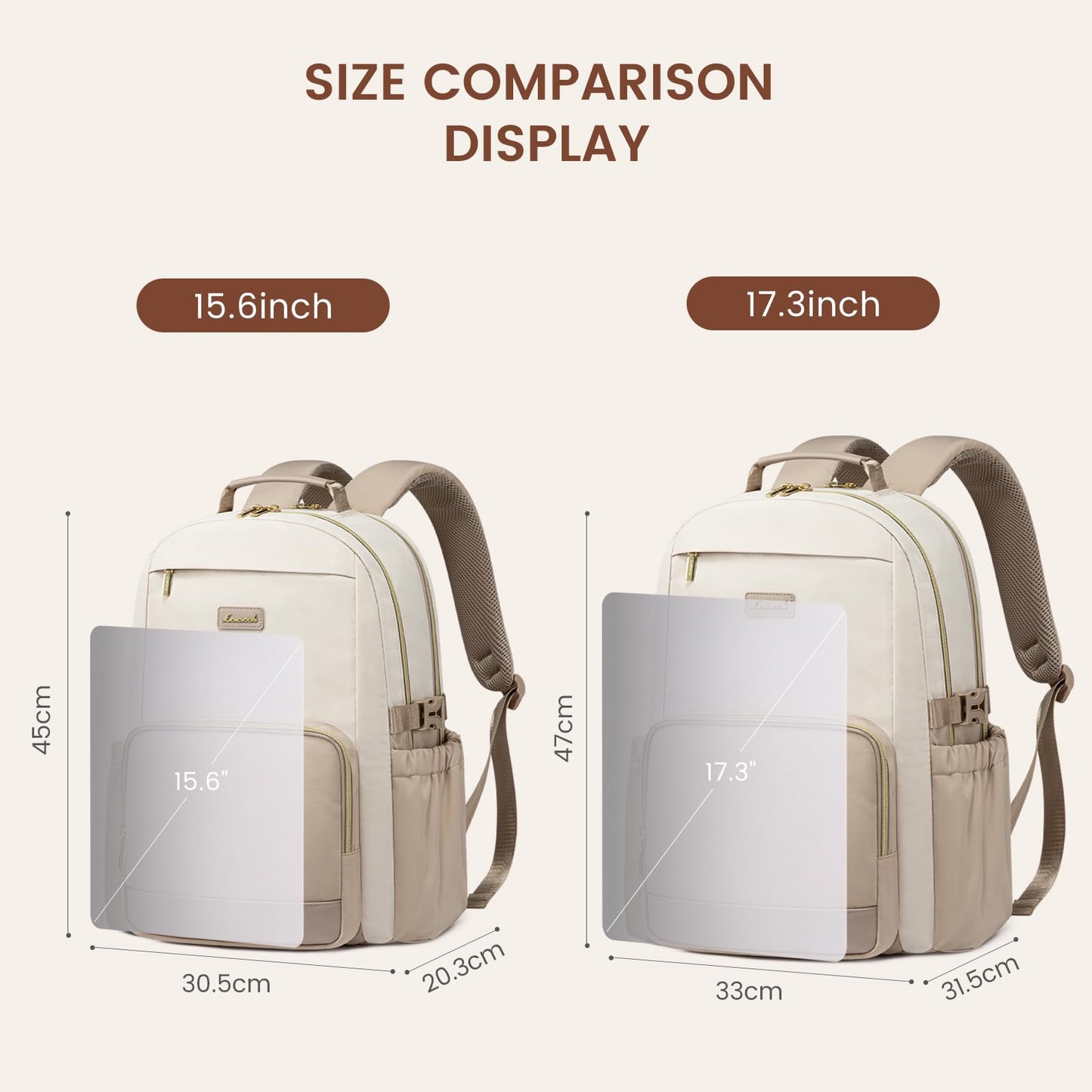 LOVEVOOK Laptop Backpack for Women with Pouch Pocket for Large Capacity Cup,15.6 Inch Backpack Womens Travel Backpack, Waterproof Laptop Computer Bag for Work Business Backpack College Teacher