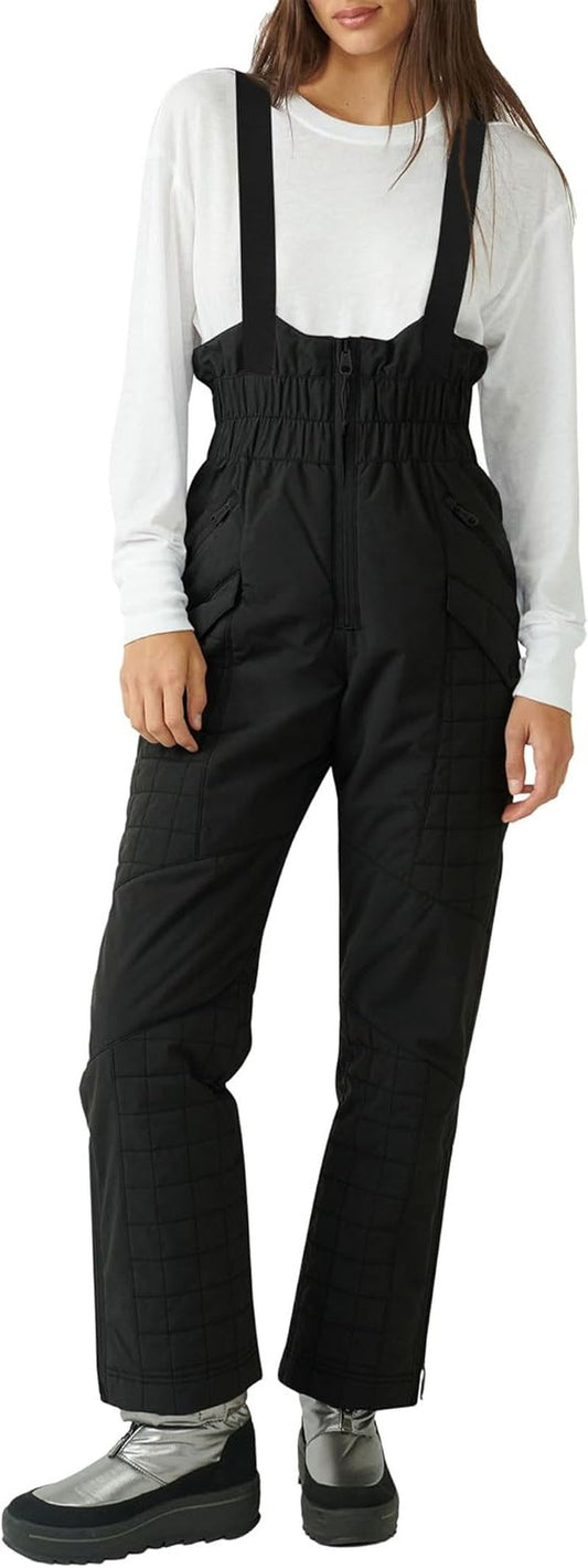 Womens Insulated Waterproof Snow Pants | Winter Ski Bibs S-2XL