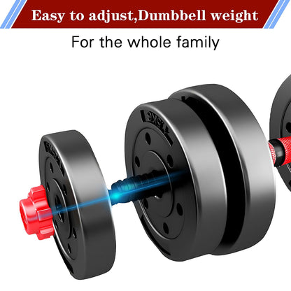 Adjustable-Dumbbells-Sets,Free Weights-Dumbbells Set of 2 Convertible To Barbell A Pair of Lightweight for Home Gym,Women and Men Equipment