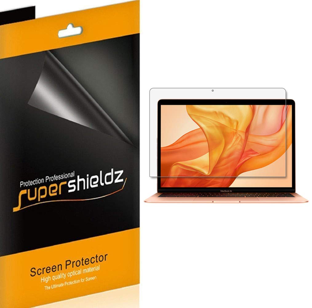 Supershieldz (3 Pack) Designed for Apple MacBook Air 13 inch (2018-2021 / M1) A1932 A2179 A2337 Touch ID Screen Protector, Anti Glare and Anti Fingerprint (Matte) Shield