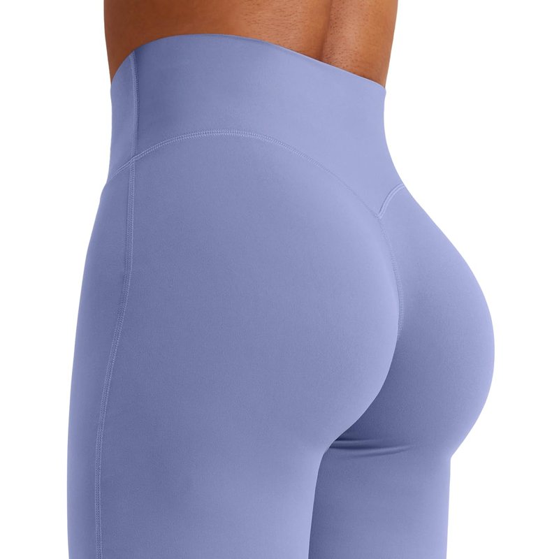 YEOREO Workout Leggings Womens No Front Seam Straight Leggings 31.5" High Waist Buttery Eddiy Gym Yoga Pants Ocean Blue XL